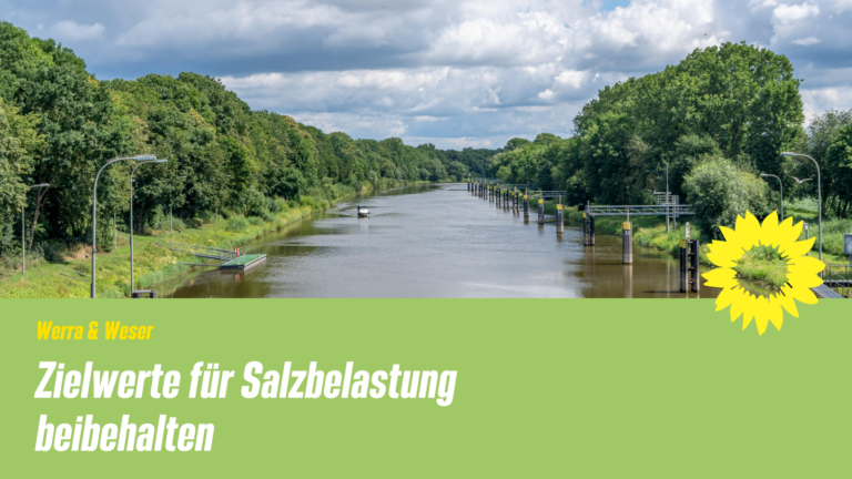 Ambitionierte Zielwerte für Salzbelastung in Werra und Weser beibehalten